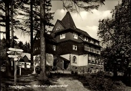 Ak Friedrichroda im Thüringer Wald, FDGB-Heim Spießberghaus, Außenansicht