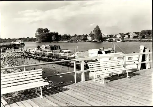 Ak Stadt Usedom, Hafen