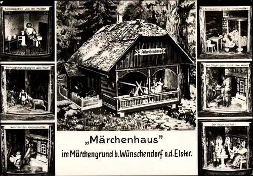 Ak Wünschendorf an der Elster, Märchenhaus im Märchengrund