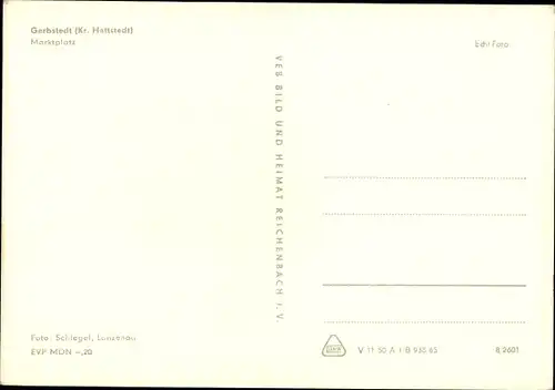 Ak Gerbstedt Südharz, Marktplatz, Eisenwarenladen, Ikarus 30 Bus, Traktor
