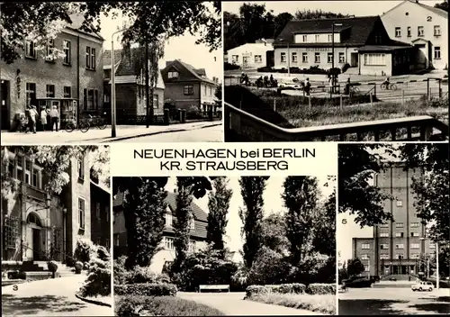 Ak Neuenhagen bei Berlin, Kulturhaus, Krankenhaus, Rathaus, Bahnhofsvorplatz, Ernst Thälmann Straße