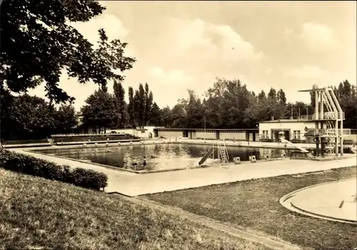 Ak Altenburg in Thüringen, Freibad Süd