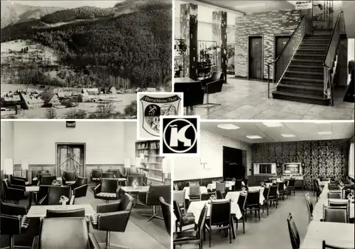 Ak Oberschönau Steinbach Hallenberg im Thüringer Wald, Erholungsheim Konsumgenossenschaft Leipzig