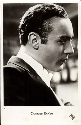 Ak Schauspieler Charles Boyer, Portrait, Profilansicht