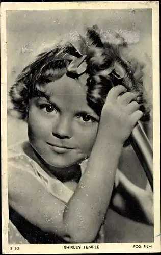 Ak Schauspielerin Shirley Temple, Portrait, Fox Film, S 52