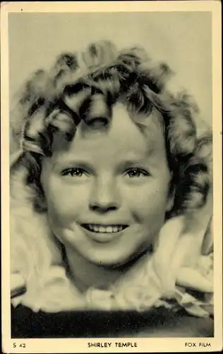 Ak Schauspielerin Shirley Temple, Portrait, Fox Film