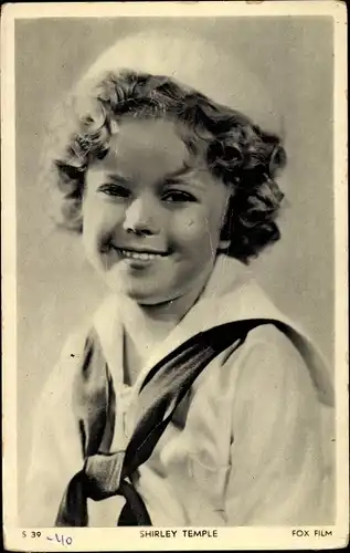 Ak Schauspielerin Shirley Temple, Portrait, Fox Film, S 39