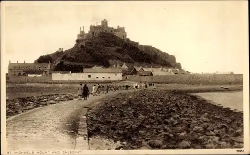 Ak Cornwall England, St. Michael's Mount and Causeway