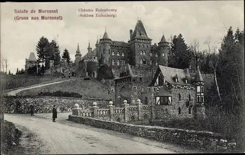 Ak Moresnet Plombières Bleiberg Wallonie Lüttich, Schloss Eulenburg