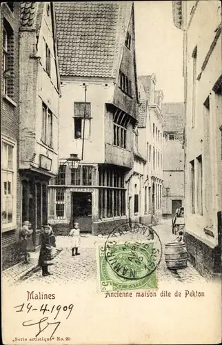 Ak Mechelen Mechelen Mechelen Flandern Antwerpen, Altes sogenanntes Pekton-Haus