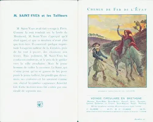 Klapp Ak Chemin de Fer de l&#39;Etat, Große Legenden der Bretagne, Herr Saint Yves und die Schneider
