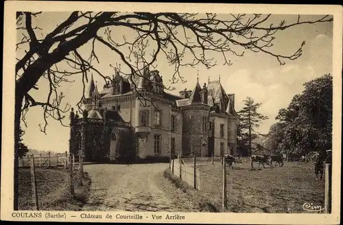 Ak Coulans sur Gée Sarthe, Schloss Courteille