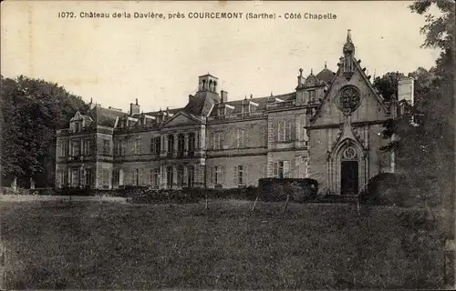 Ak Courcemont Sarthe, Chateau de la Davière