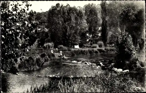 Ak Saint Léonard des Bois Sarthe, Der Rosenkranz an der Sarthe