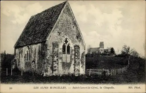 Postkarte Saint Ceneri le Gérei, die Kapelle