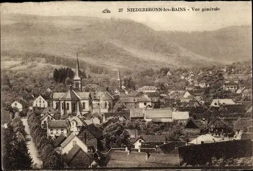 Ak Niederbronn les Bains Bas Rhin, Gesamtansicht