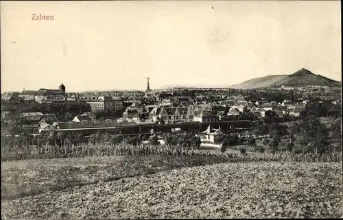 Ak Saverne Zabern Elsass Bas Rhin, Totalansicht