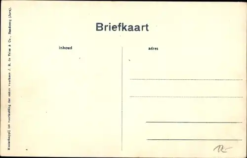 Ak Bandung Bandoeng Java Indonesien, Groote postweg
