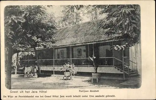 Ak Batavia Jakarta Java Indonesien, Grand Hotel Java, Paviljoen Abraham