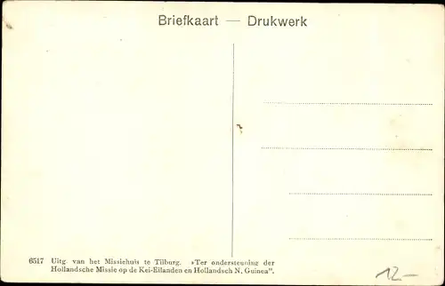 Foto Ak Indonesien, Missiehuis te Tilburg, kath. Kerkje