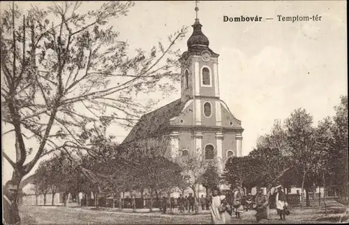 Ak Dombóvár Ungarn, Kirche