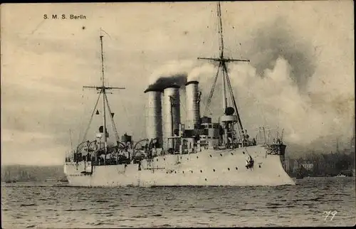 Ak Deutsches Kriegsschiff, SMS Berlin, Kaiserliche Marine