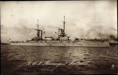 Ak Deutsches Kriegsschiff, SMS Prinzregent Luitpold, Kaiserliche Marine