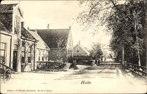 Ak Heilo Heiloo Nordholland Niederlande, Straßenpartie