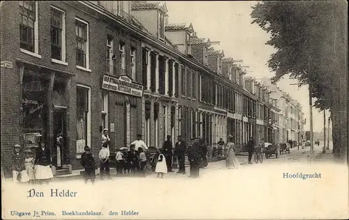 Ak Den Helder Nordholland Niederlande, Hoofdgracht