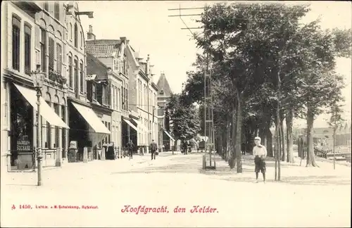 Ak Den Helder Nordholland Niederlande, Hoofdgracht