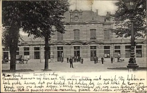 Ak Hoorn Nordholland Niederlande, Bahnhof