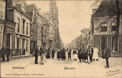 Ak Hoorn Nordholland Niederlande, Stadhuis