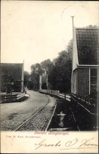 Ak Hoogkarspel Nordholland Niederlande, Straßenpartie