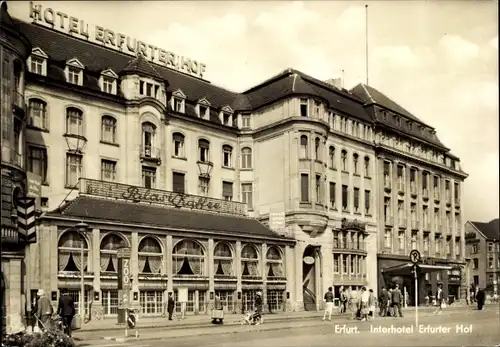 Ak Erfurt in Thüringen, Interhotel Erfurter Hof, Palast Kaffee