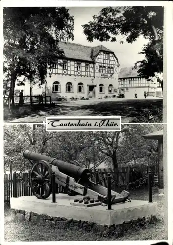 Ak Tautenhain in Thüringen, Gasthaus Kanone