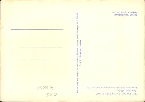 Ak Hermsdorf in Thüringen, HO Rasthof Hermsdorfer Kreuz