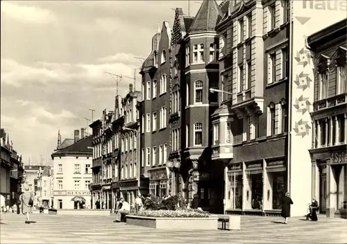 Ak Zeitz an der Weißen Elster im Burgenlandkreis, Leninstraße, Geschäfte