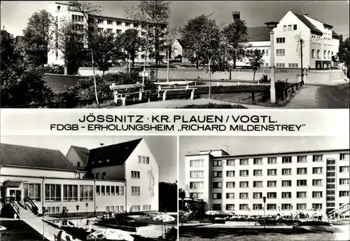 Ak Ober Jössnitz Jößnitz im Vogtland, FDGB-Erholungsheim Richard Mildenstrey