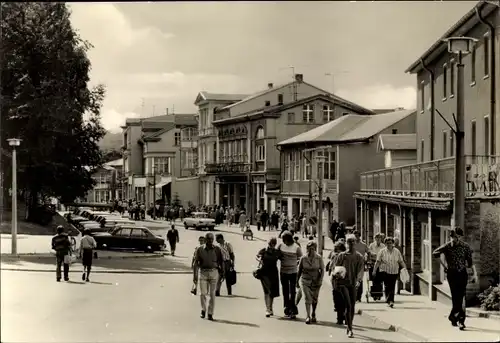 Ak Ostseebad Heringsdorf auf Usedom, Friedensstraße