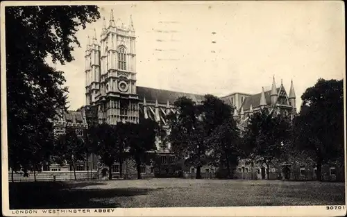 Ak City of Westminster London England, Abbey