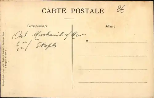 Ak Étaples sur Mer Pas de Calaisetaples, Garnelenfischerin