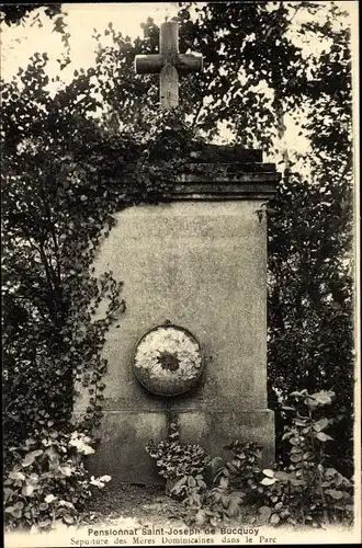 Ak Bucquoy Pas de Calais, Internat Saint-Joseph de Bucquoy, Beerdigung der Dominikanerinnen