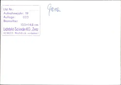 Foto Gera in Thüringen, Stadtpanorama