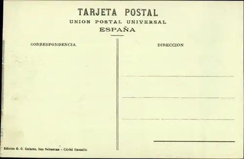 Ak Donostia San Sebastian Baskenland, Gesamtansicht von Isaburu aus