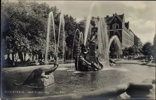 Ak Stockholm Schweden, Adolf Fredriks torg