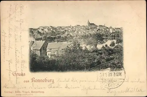 Ak Ronneburg in Thüringen, Totalansicht