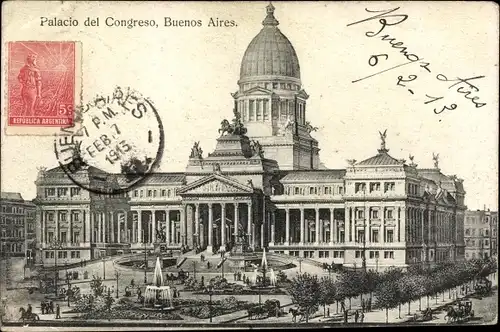 Ak Buenos Aires Argentinien, Palacio del Congreso