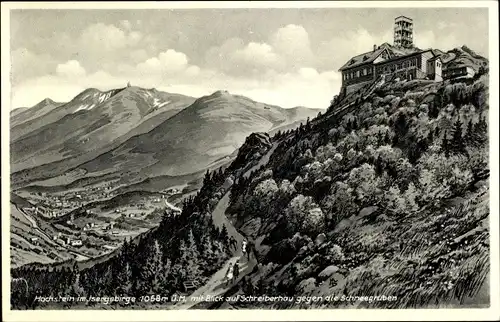 Litho Szklarska Poręba Schreiberhau Riesengebirge Schlesien, Hochstein, Isergebirge, Schneegruben