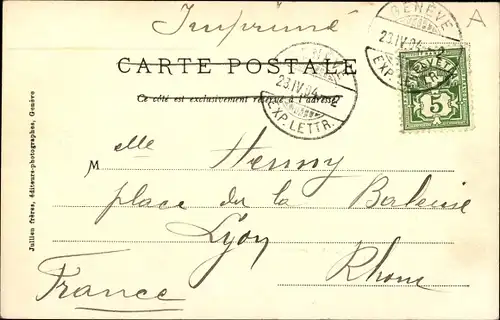 Ak Genf Genf Schweiz, Le Grand Quai