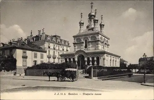 Ak Genf Genf Schweiz, Russische Kapelle